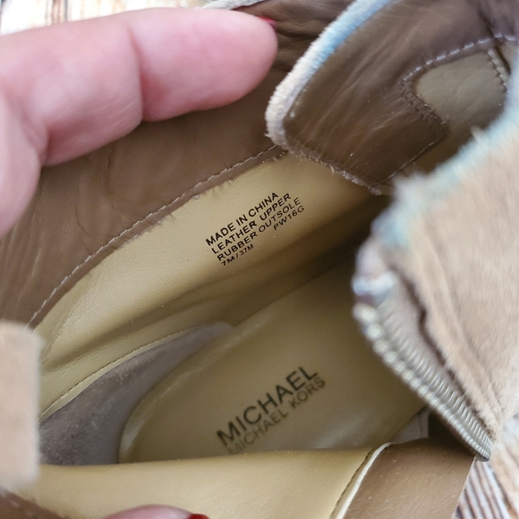 Michael Kors Adams Buckle Detail Ankle Bootie WOMEN DK KHAKI - Picture 11 of 11